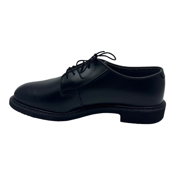 Bates Lites Black Leather Oxford Men 8.5D Black Military E00932 Dress NIB - Picture 3 of 16